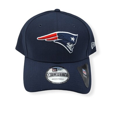 #ad New Era New England Patriots 9Forty The League Blue Adjustable Strap Hat Cap $29.99