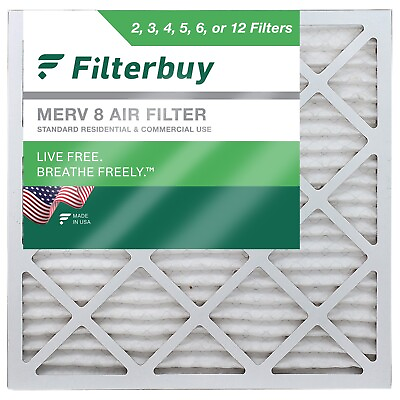 #ad Filterbuy 30x30x1 Pleated Air Filters Replacement for HVAC AC Furnace MERV 8 $231.48