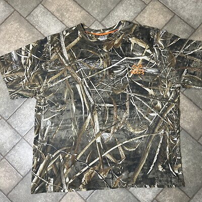 #ad Realtree Camo Shirt Mens XXL Short Sleeve MAX5 Camouflage Hunting Outdoors $18.99