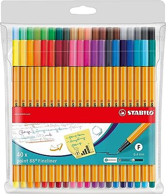 #ad Fineliner point 88 Wallet of 40 Assorted colors $44.44