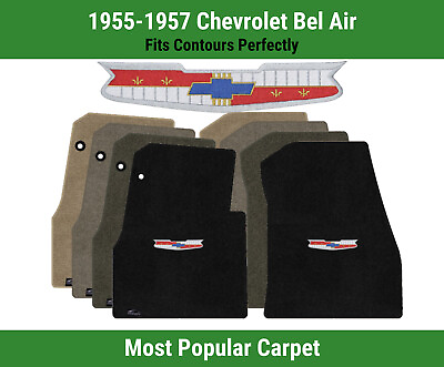 #ad Lloyd Ultimat Front Carpet Mats for #x27;55 57 Chevy Bel Air w Chevy Vintage Crest $160.99