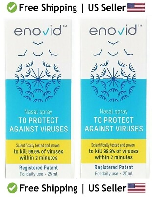 #ad 2x Lot SaNotize ENOVID Exp. Date 12 24 Anti Viral Nitric Oxide Nasal Spray USA $89.00