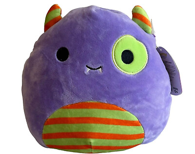 #ad Squishmallow Marvin Halloween Purple Mallow Monster NWT $30.09