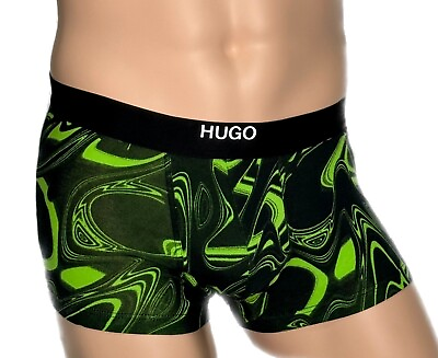 #ad HUGO BOSS Mens PRINT COTTON TRUNK Boxer Brief SIZE M Underwear $31.12