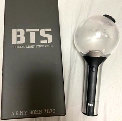 #ad USED BTS Bangtan Boys Official Light Stick ARMY Bomb Version 2 from JAPAN $54.99
