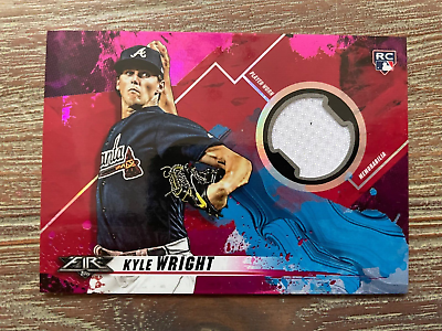 #ad 2019 Topps Fire Relics Magenta #FR KW Kyle Wright RC Jersey Relic serial 25 $39.99