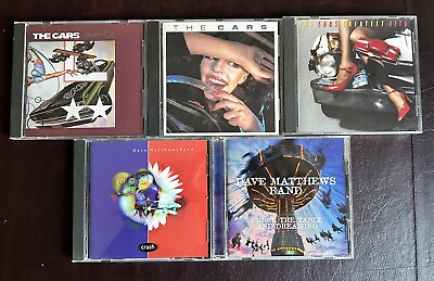 #ad 5 CD Lot The Cars amp; Dave Matthews Band $14.99