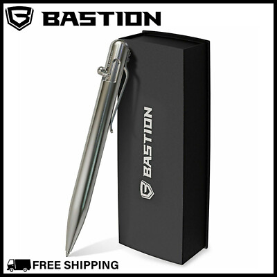 #ad BASTION BOLT ACTION PEN STAINLESS STEEL Executive Office Luxury Ballpoint Pens $53.99