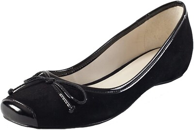 #ad New Women sz10 ZOFIE Shoes GRACA Black SUEDE All LEATHER BALLET FLAT wBag Brazil $58.80