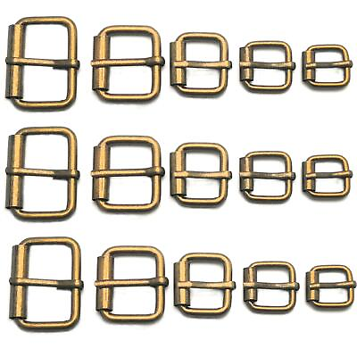 #ad 50 Pcs Assorted Multi Purpose Metal Roller Buckles Belts Hardware Pin Buckle $17.53