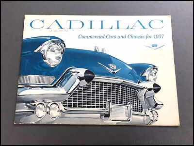 #ad 1957 Cadillac Funeral Hearse Fleetwood Commercial Vintage Car Brochure Catalog $559.96
