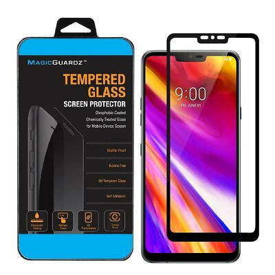 #ad MagicGuardz® For LG G7 ThinQ Full Coverage Tempered Glass Screen Protector $6.05