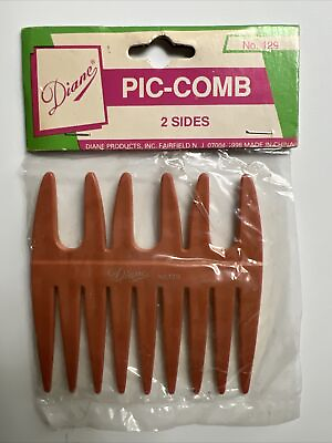 #ad VINTAGE DIANE CURLY HAIR PIC COMB NO. 129 NEW OLD STOCK 2 Sides $14.99