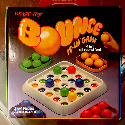 #ad NEW USA Vintage Tupperware TupperToys “Bounce It In Game” RARE NEW COMPLETE SET $120.00