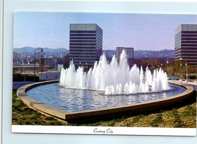 #ad Postcard Century City Beverly Hills California $3.46