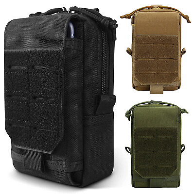 #ad Tactical Molle Pouch Military EDC Belt Waist Bag Vest Pack Outdoor Hunting Bag $8.98