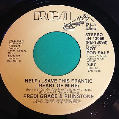 #ad Fredi Grace amp; Rhinstone Help ...Save This Frantic Heart Of Mine 45 $6.55