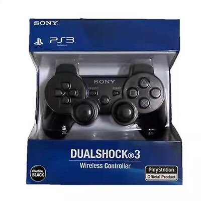 #ad PS3 Black Playstation 3 Bluetooth Wireless Dualshock 3 for SONY $19.49