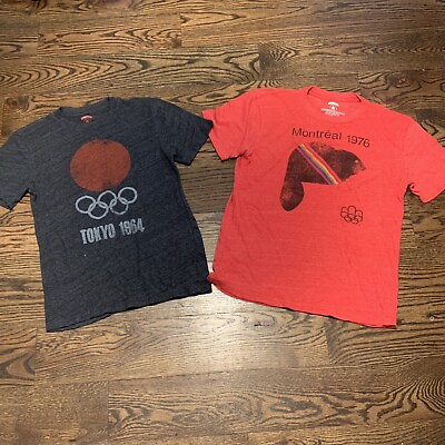 #ad Lot Of 2 Olympic Exclusive Kids Shirt Tokyo And Montreal Size XL $11.96