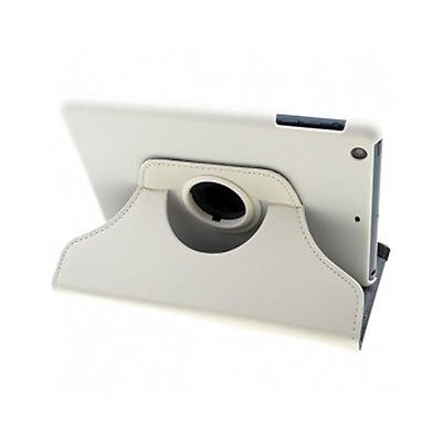 #ad 360 Degree Rotating PU Leather Case for Apple iPad Mini White $6.98