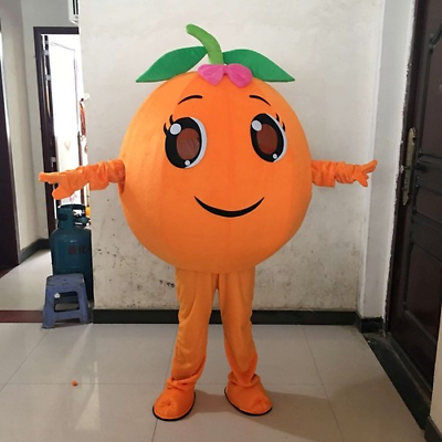 #ad Orange Fruit Mascot Costume Cosplay Party Fancy Dress Outfits Carnival Halloween $267.41
