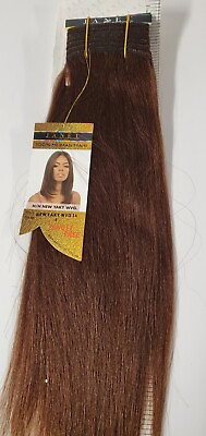 #ad 100% human hair tangle free new yaky weave; straight; sew in; weft; perm yaky;#4 $40.99