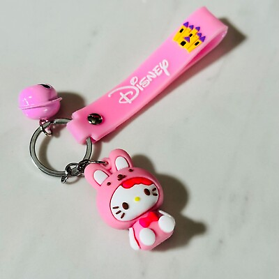 #ad Sanrio Hello Kitty Pink Bunny Keychain $12.95