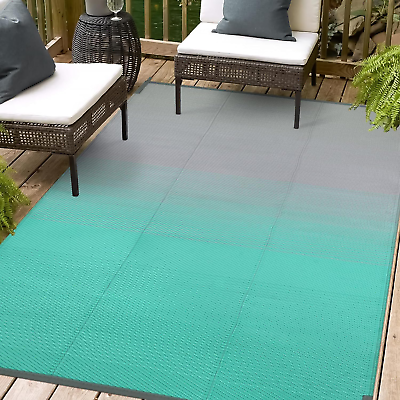 #ad Waterproof Outdoor Rugs for Patios 5X8 Reversible Camping Rug for Tent Plastic $57.88
