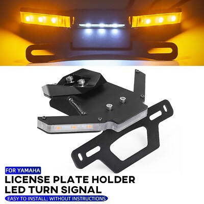 #ad For YAMAHA YZF R1 M S 2016 2023 License Plate Holder Tail Tidy Turn Signal Light $68.99
