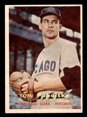 #ad 1957 Topps Baseball #235 Tom Poholsky NM *f1 $15.00