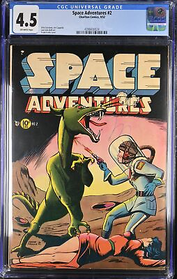 #ad Space Adventures #2 CGC VG 4.5 Off White Classic Frank Grollo Cover and Art $349.00