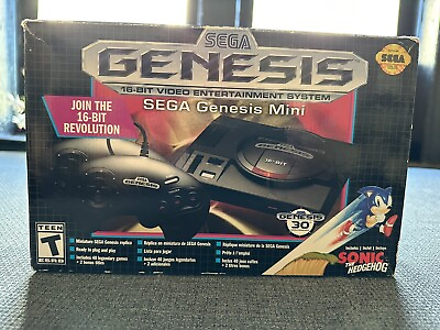 #ad Sega Genesis Mini 16 Bit Video Entertainment System 2019 30th Anniversary Vers $70.00
