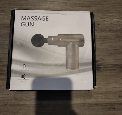 #ad PROFESSIONAL DEEP VIBRATING TISSUE BLACK Myofascial Massage Gun w case $28.00