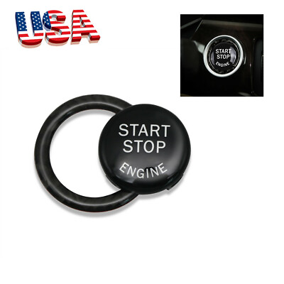 #ad Engine Start Stop Button Replace Cover With Ring For BMW E90 E92 E93 2009 2012 $9.26