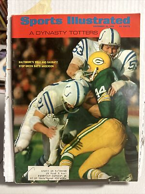 #ad December 16 1968 Baltimore Colts amp; Green Bay Packers SPORTS ILLUSTRATED🔥🔥 $7.00