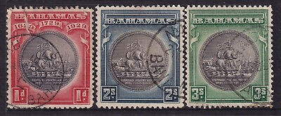 #ad BAHAMAS 1930 44 KGV Colonial seal coin issue shades sg. 126 132 cv. £50 AU $12.50