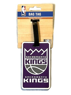 #ad Sacramento Kings NBA Soft Luggage ID Bag Tags Gym bag Golf bag $9.99