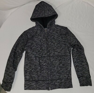 #ad Place Kids Gray Zip up Hooded Jacket Size 7 8 $19.99