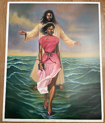 #ad “He Walks With My” By Sterling Brown Print 24x30 $42.00