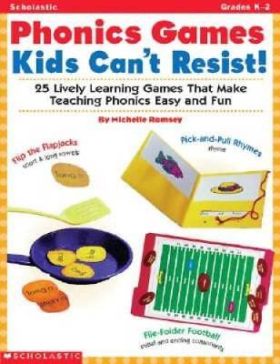 #ad Phonics Games Kids Can#x27;t Resist : 25 Lively learning Games That Make Teac GOOD $4.19