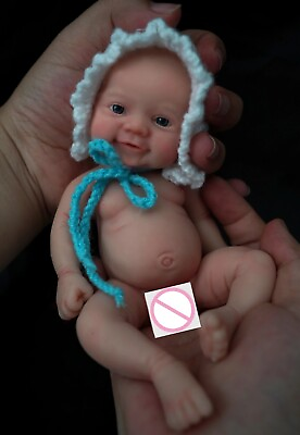 #ad 7Inch Micro Preemie Full Silicone Sweet Baby Doll Lifelike Reborn Doll New $87.45
