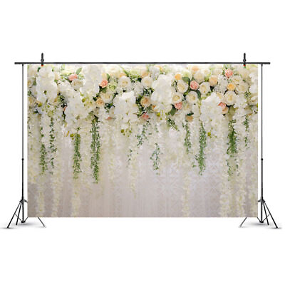 #ad Wedding Flower wall Backdrop Birthday Party Photo Background Banner Prop Decor $18.69