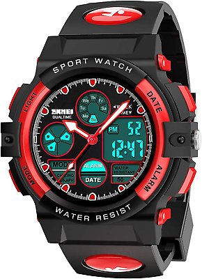 #ad Kids Digital Electronic Sports Watch Children Boys Girls LED Waterproof Watches $43.08