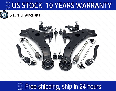 #ad 12pc Front Lower Control Arm Tie Rods for 2007 2008 2009 2010 2011 Toyota Camry $109.23