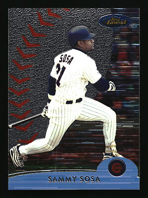 #ad 2000 Topps Finest Sammy Sosa #200 Chicago Cubs Baseball Card $0.99