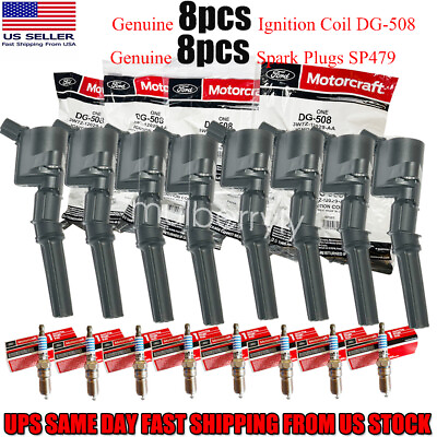 #ad OEM 8X Ignition Coil DG 508 SP 479 For Ford F150 F550 Mustang Excursion Marquis $103.99