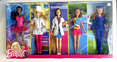 #ad Barbie Career Fashion Doll Set of 5 $130.00