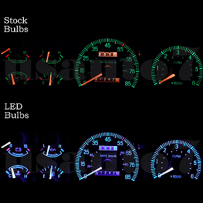 #ad Dash Cluster Gauge AQUA BLUE LED LIGHTS KIT Fit 87 91 Ford F150 F250 F350 Bronco $12.98