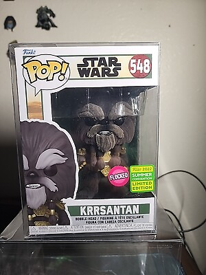 #ad Funko Star Wars Krrsantan 548 SDCC 2022 EXCLUSIVE FLOCKED WITH POP PROTECTOR . $10.00
