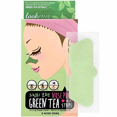 #ad LOOK AT ME Nose Pore Strips Green Tea 2 x Box of 5 strips $9.90